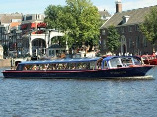 Blue Boat Canal Cruise from Leidseplein