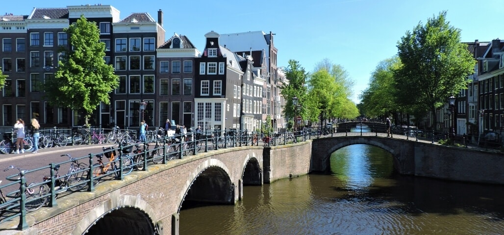 Most beautiful canals Amsterdam Reguliersgracht seven bridges Most beautiful canals Amsterdam Reguliersgracht seven bridges